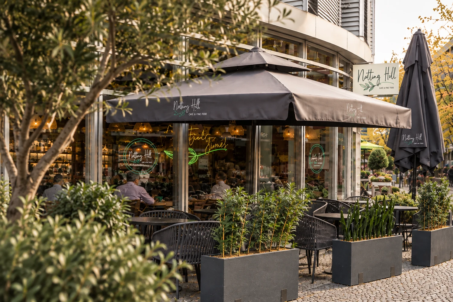 The green terrace at Notting Hill Café